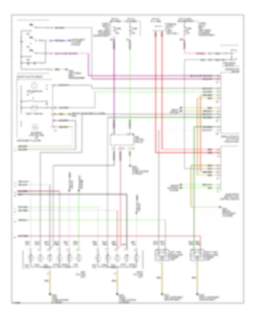 Exterior Light Wiring Diagram (2 of 2) for Mercedes-Benz C230 1998