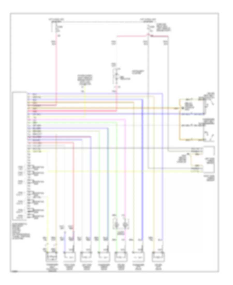 Supplemental Restraint Wiring Diagram for Mercedes Benz C230 1998