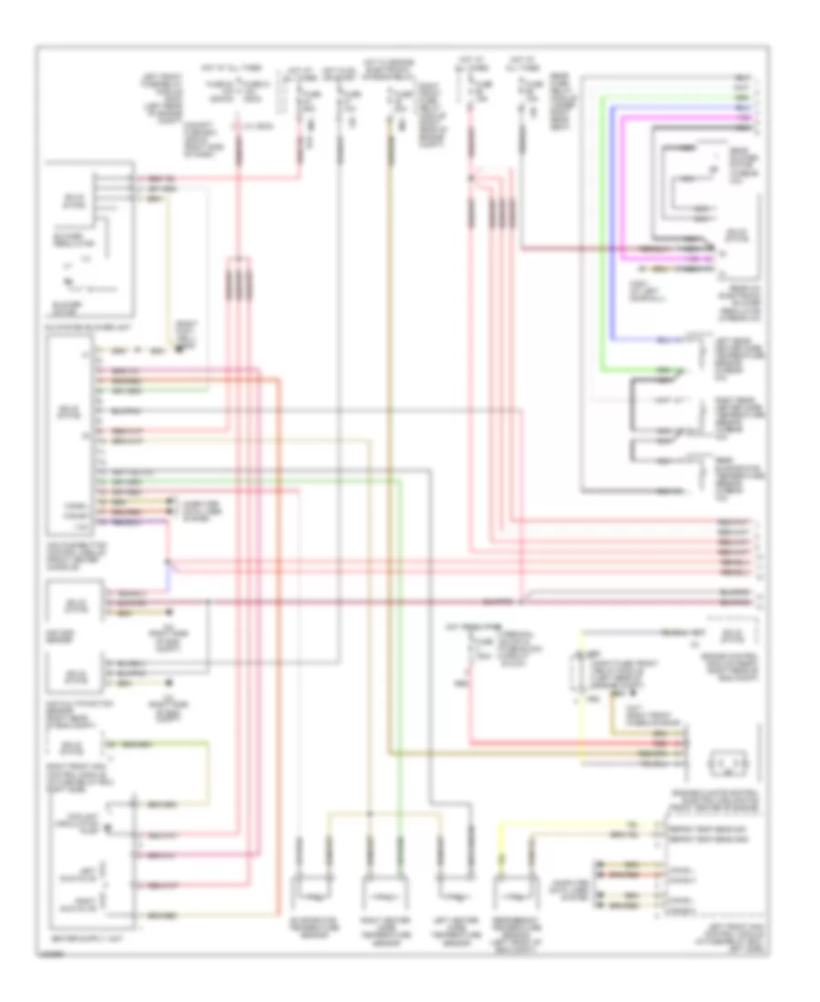 Automatic A C Wiring Diagram 1 of 2 for Mercedes Benz S430 4Matic 2004