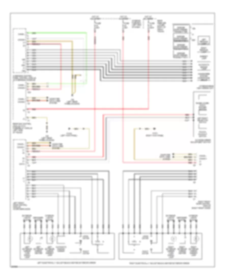 Power Mirrors Wiring Diagram for Mercedes-Benz E500 4Matic 2006
