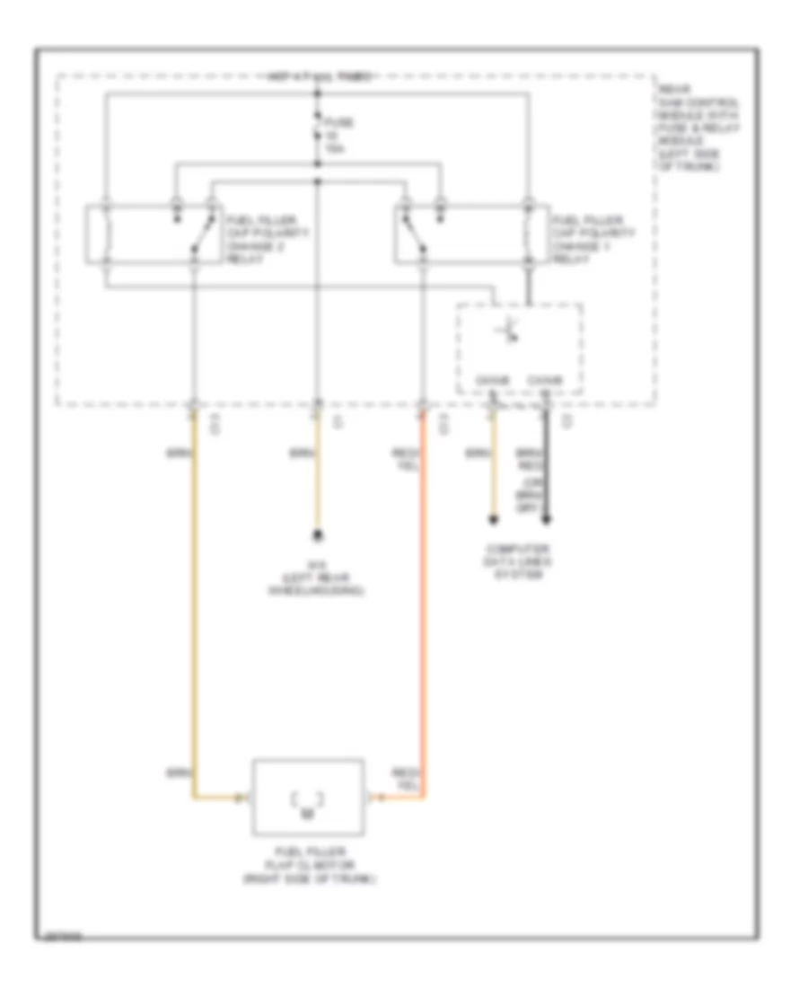 Fuel Door Release Wiring Diagram for Mercedes Benz E500 4Matic 2006