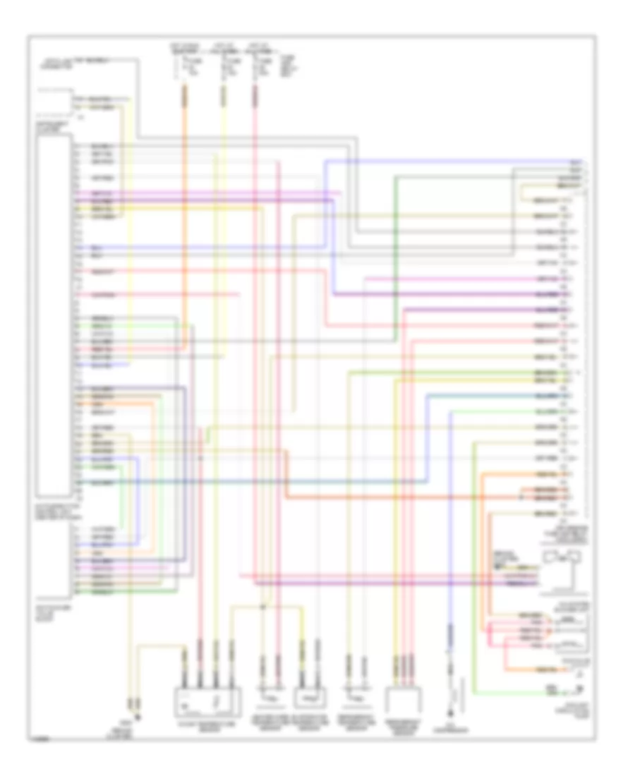 Air Conditioning Wiring Diagrams 1 of 2 for Mercedes Benz C280 1998