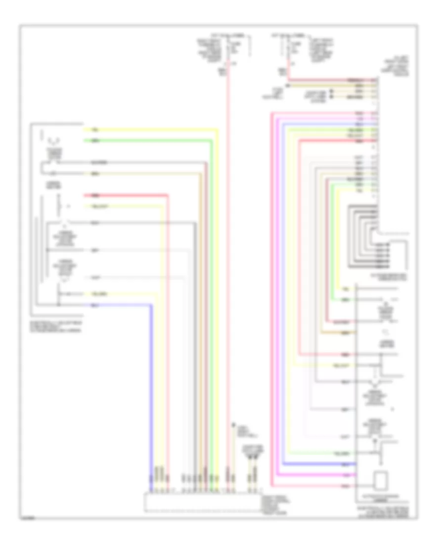 Memory Mirrors Wiring Diagram for Mercedes-Benz S500 2004