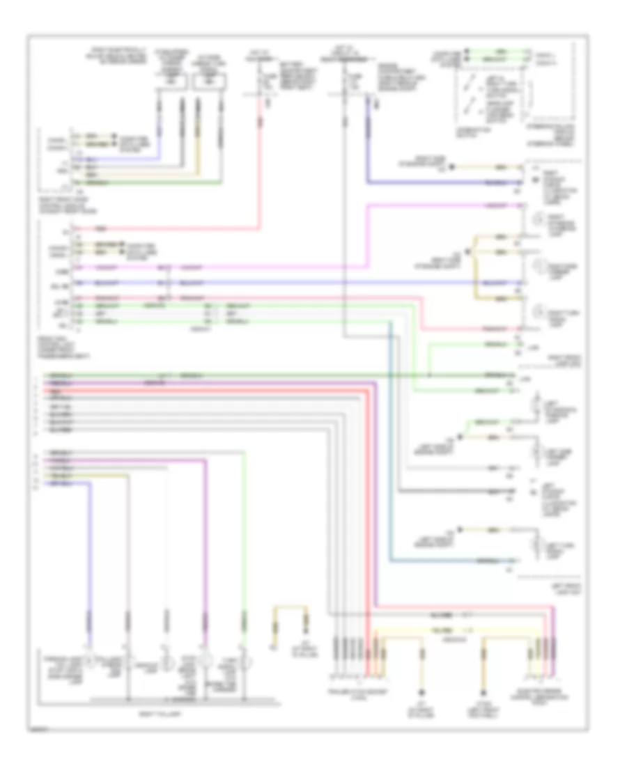 Exterior Lamps Wiring Diagram 2 of 2 for Mercedes Benz GL350 2012