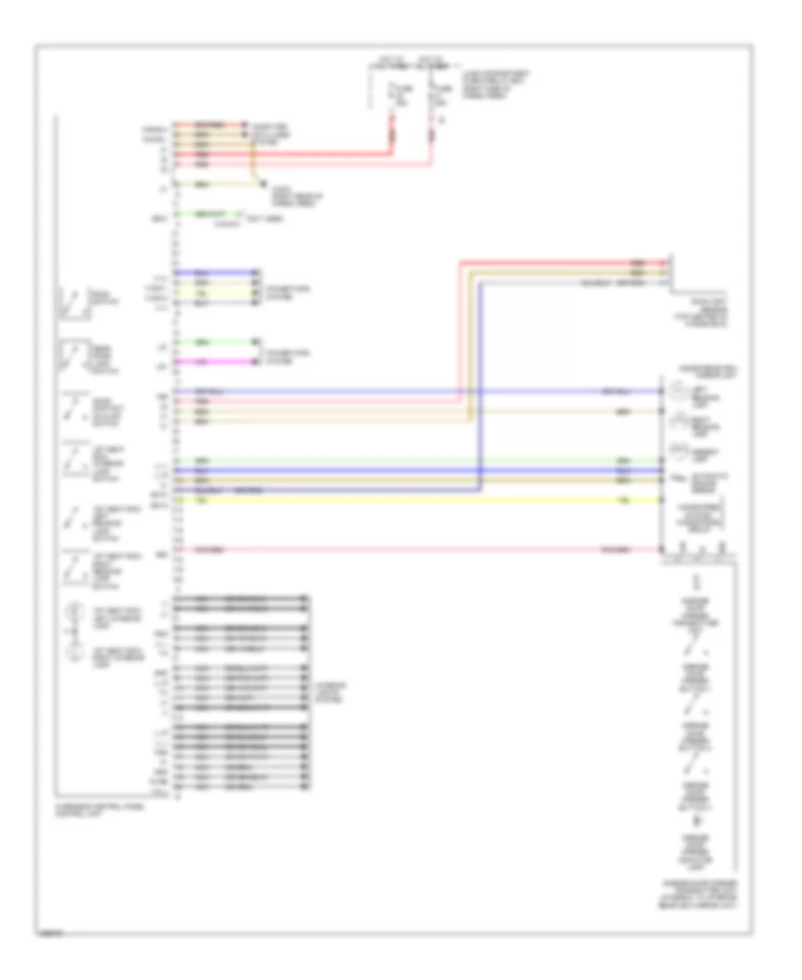 Overhead Console Wiring Diagram for Mercedes-Benz GL350 2012