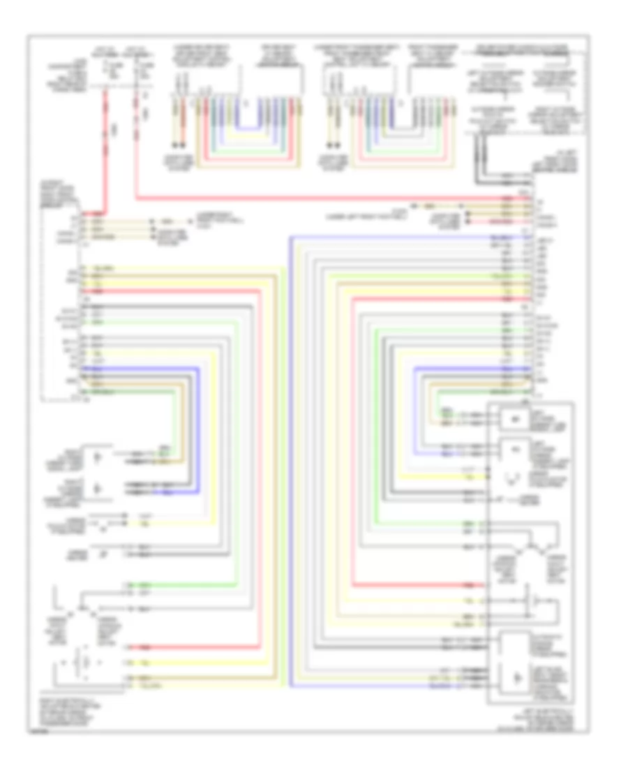 Memory Mirrors Wiring Diagram for Mercedes-Benz GL350 2012