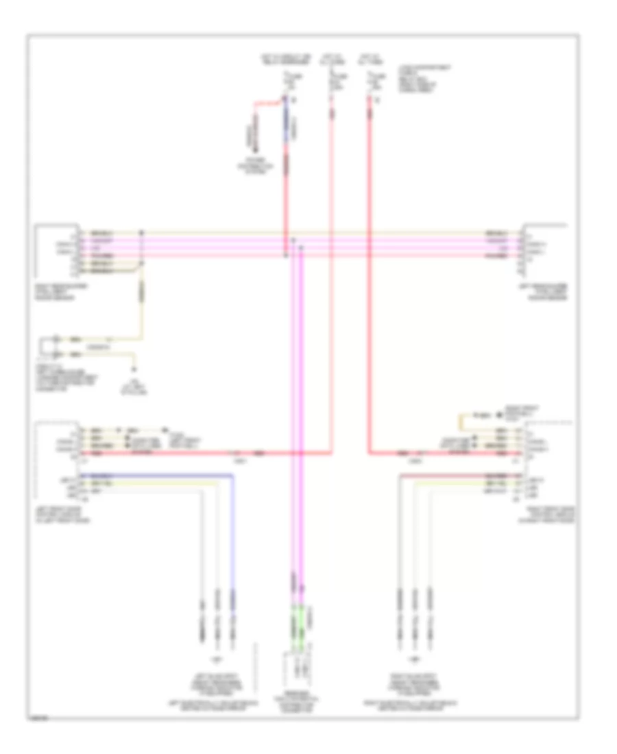 Blind Spot Information System Wiring Diagram for Mercedes Benz GL350 2012