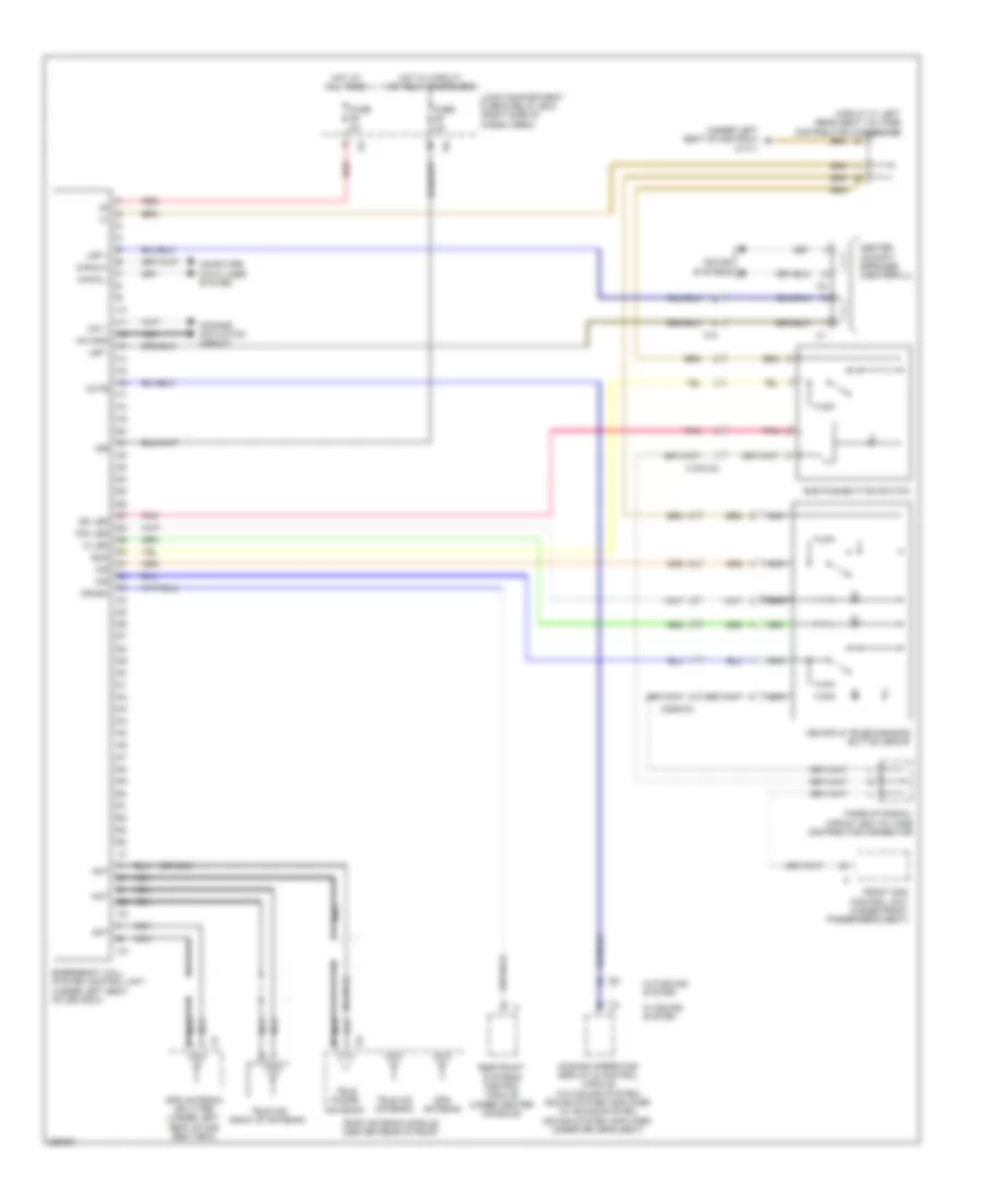 Emergency Call Wiring Diagram for Mercedes-Benz GL350 2012