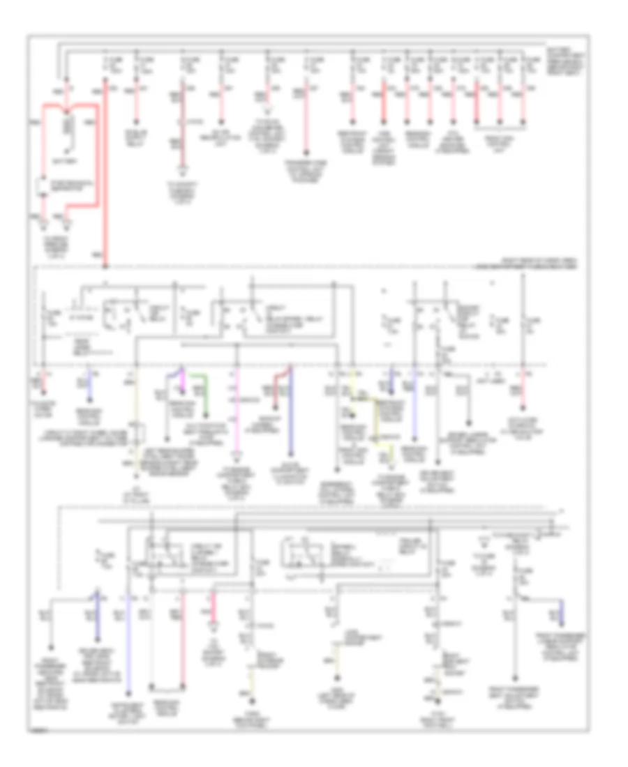 Power Distribution Wiring Diagram 1 of 4 for Mercedes Benz GL350 2012