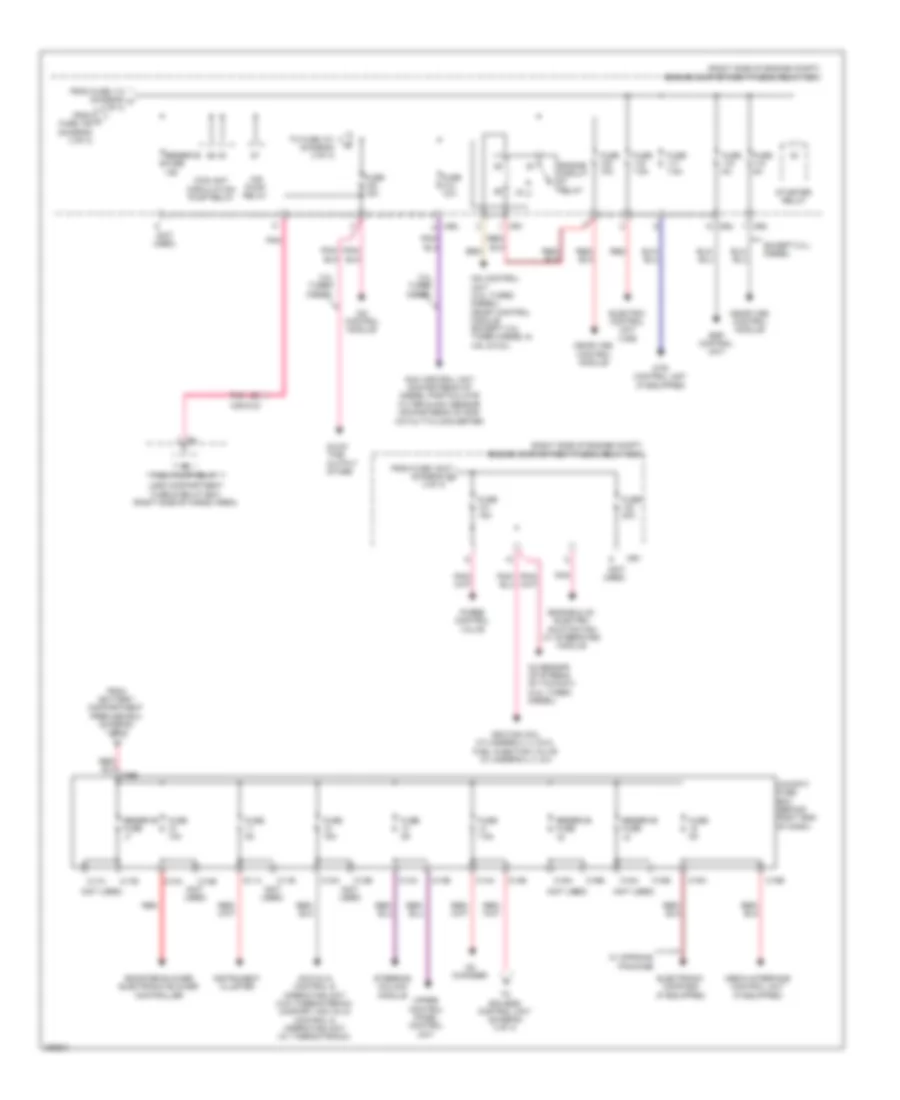 Power Distribution Wiring Diagram (4 of 4) for Mercedes-Benz GL350 2012