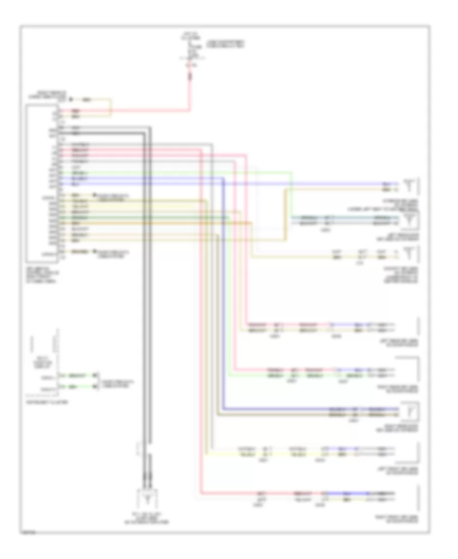 Keyless Go System Wiring Diagram for Mercedes Benz GL350 2012