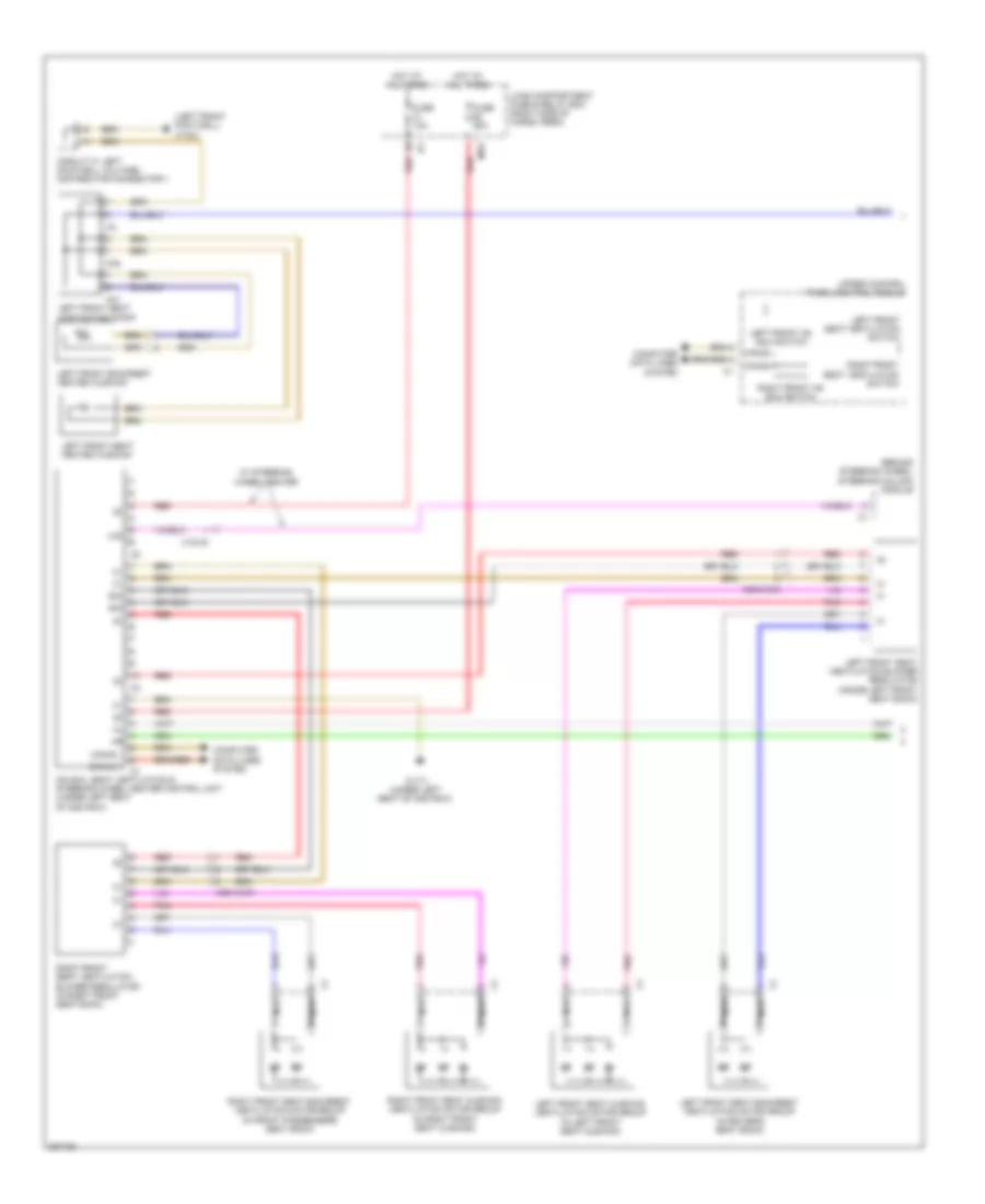 Seat Ventilation Wiring Diagram (1 of 2) for Mercedes-Benz GL350 2012