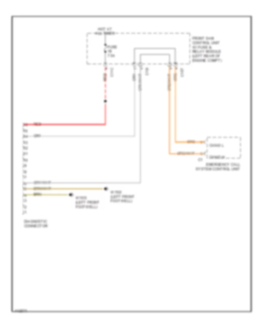 Data Link Connector Wiring Diagram for Mercedes Benz SLK250 2014