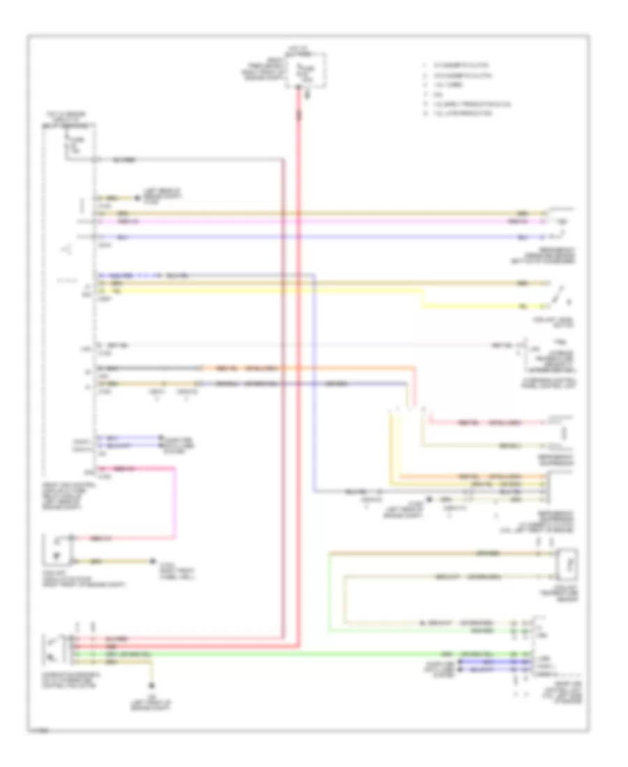 Cooling Fan Wiring Diagram for Mercedes-Benz SLK250 2014