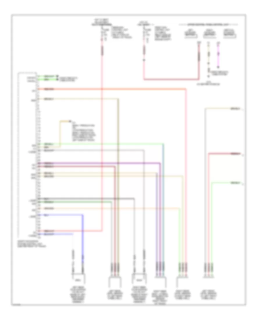 Electronic Suspension Wiring Diagram 1 of 2 for Mercedes Benz SLK250 2014