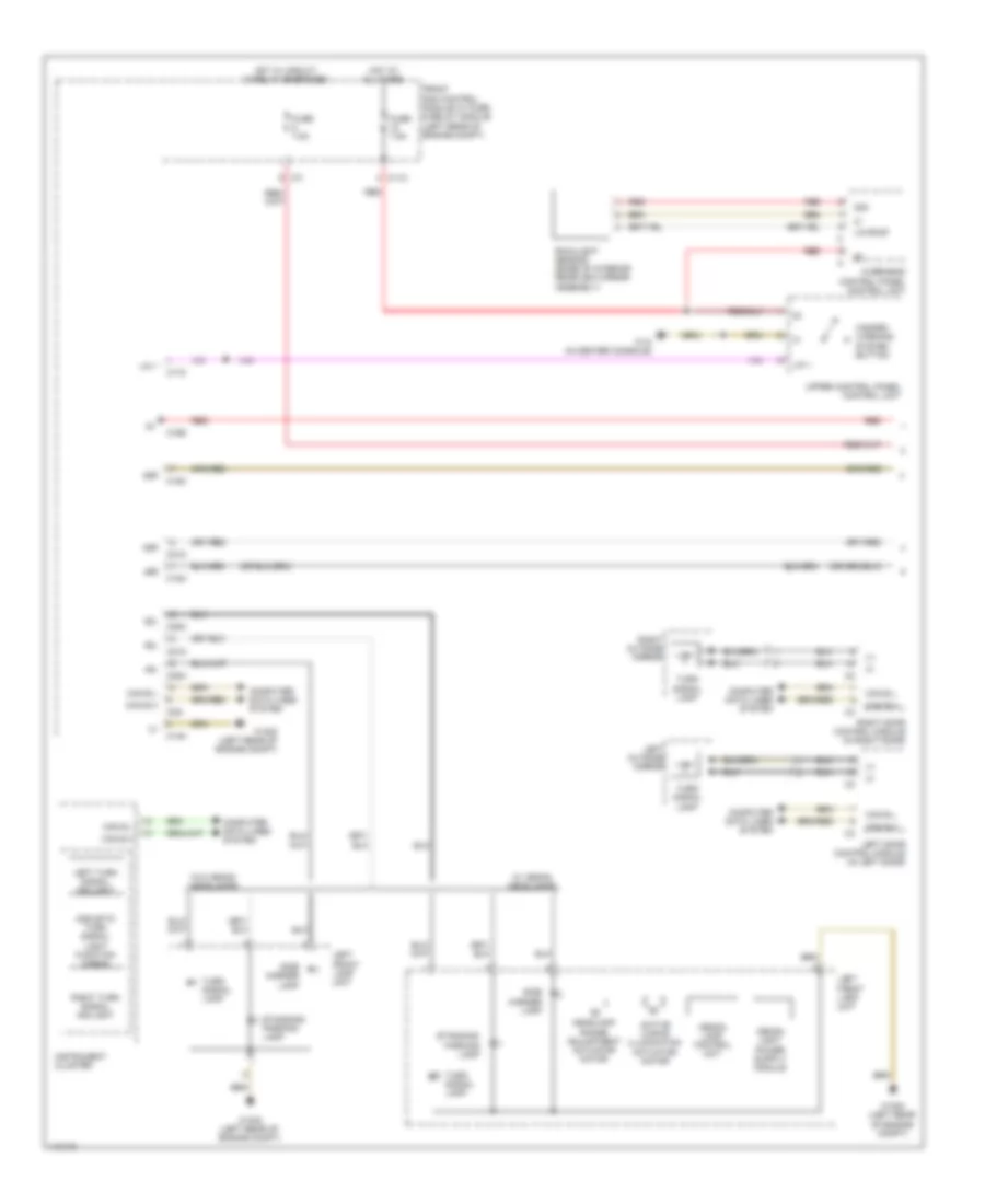 Exterior Lamps Wiring Diagram (1 of 3) for Mercedes-Benz SLK250 2014