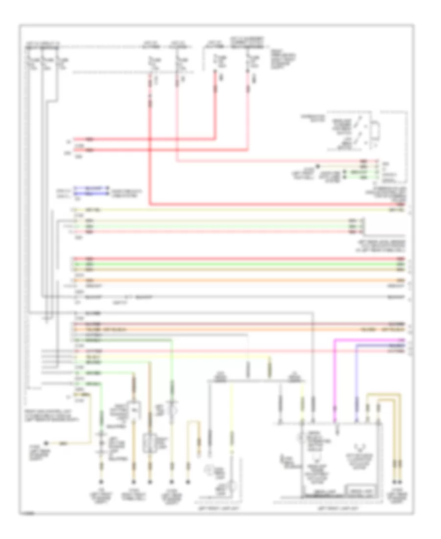 Headlights Wiring Diagram 1 of 2 for Mercedes Benz SLK250 2014