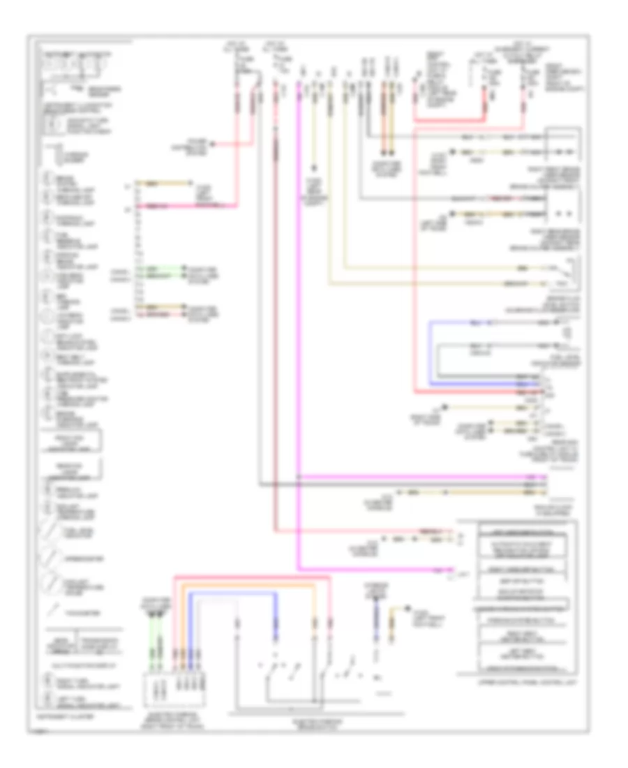 Instrument Cluster Wiring Diagram for Mercedes Benz SLK250 2014