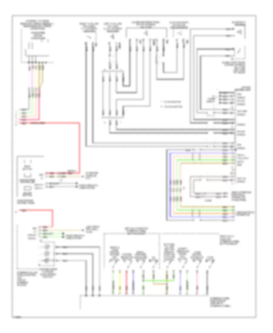 COMAND Actuation Wiring Diagram 2 of 2 for Mercedes Benz SLK250 2014