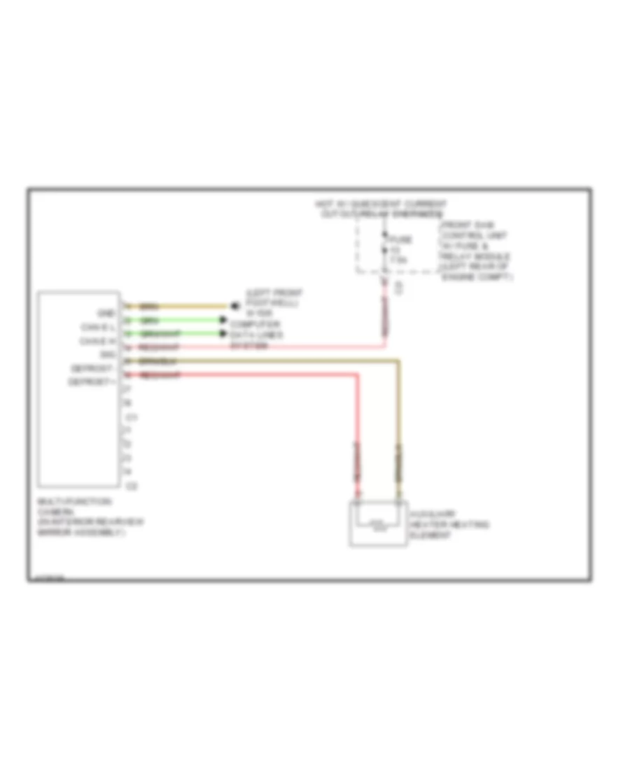 Multifunction Camera Wiring Diagram for Mercedes-Benz SLK250 2014