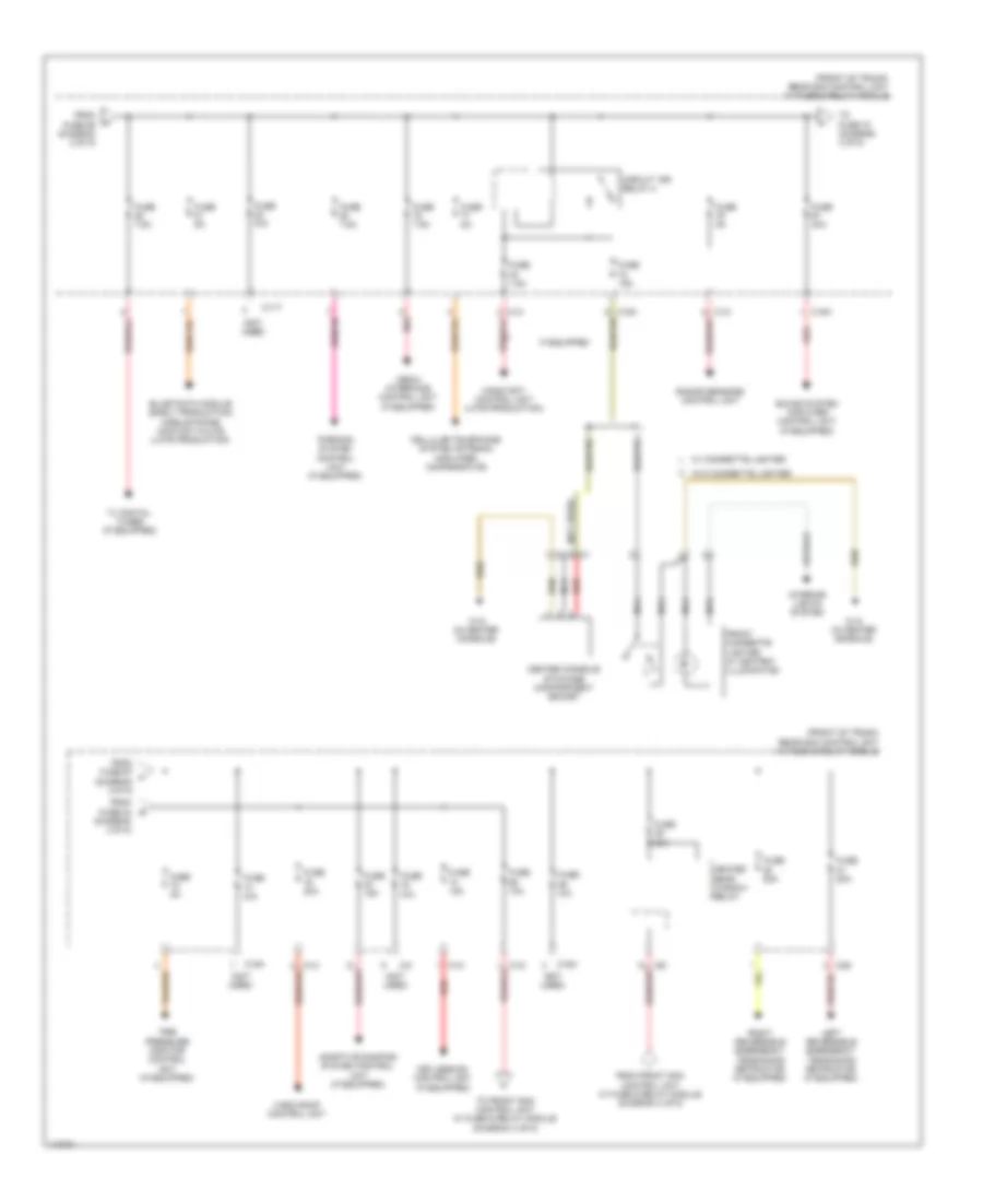 Power Distribution Wiring Diagram (3 of 5) for Mercedes-Benz SLK250 2014
