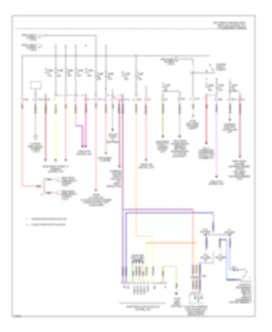 Power Distribution Wiring Diagram 5 of 5 for Mercedes Benz SLK250 2014