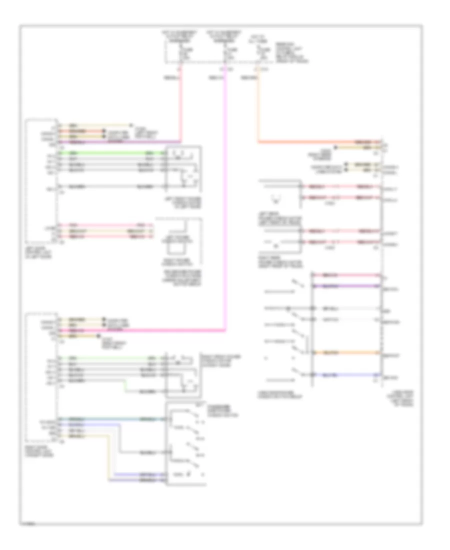 Power Windows Wiring Diagram for Mercedes Benz SLK250 2014