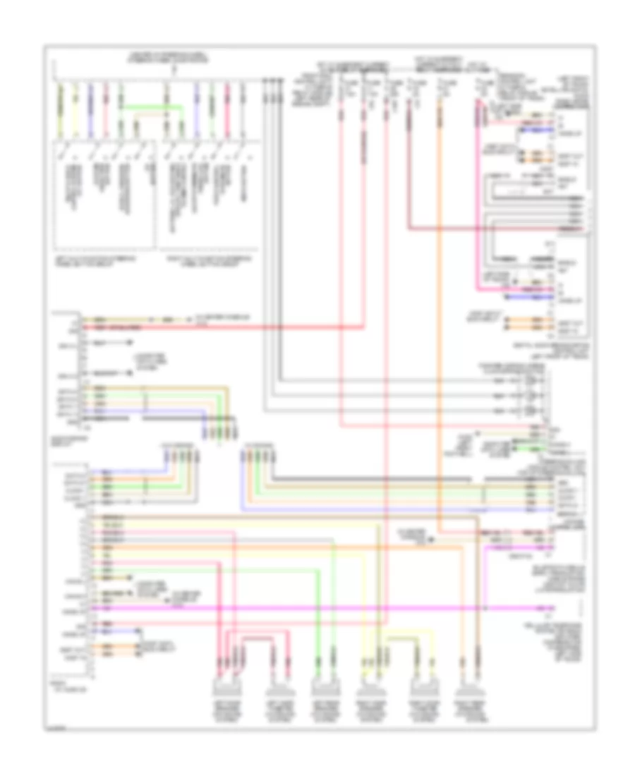Radio Wiring Diagram (1 of 2) for Mercedes-Benz SLK250 2014