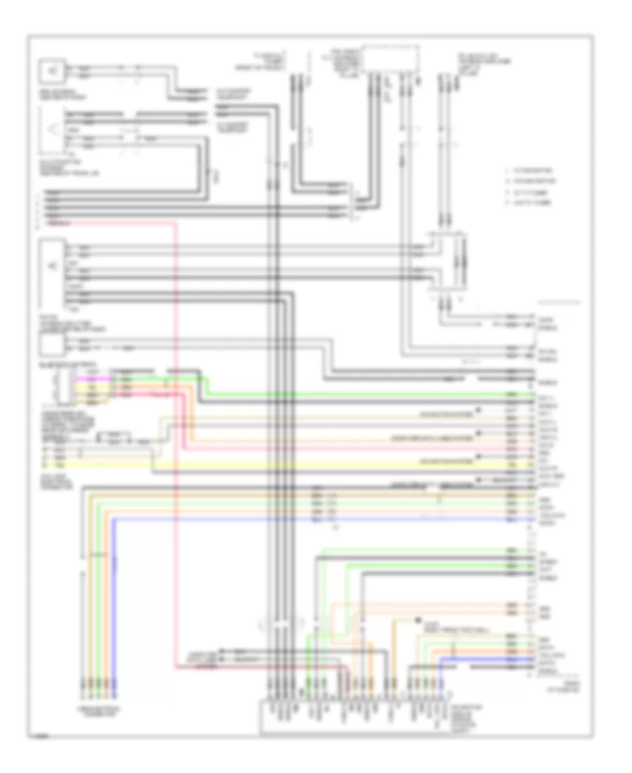 Radio Wiring Diagram 2 of 2 for Mercedes Benz SLK250 2014