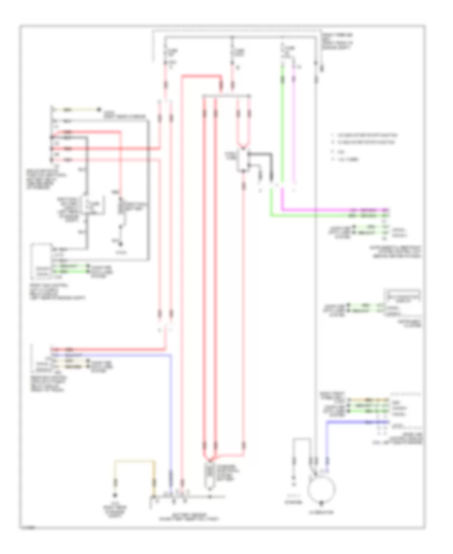 Charging Wiring Diagram for Mercedes Benz SLK250 2014