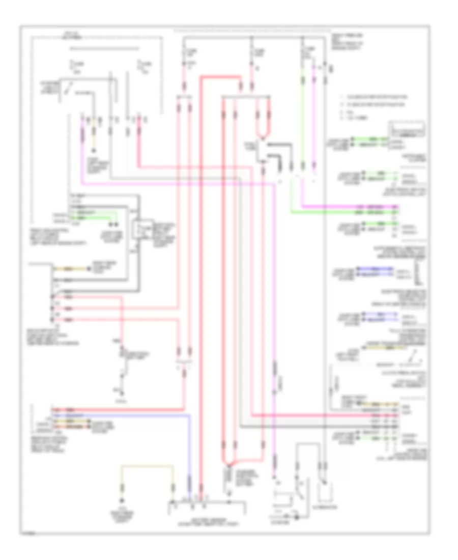 Starting Wiring Diagram for Mercedes-Benz SLK250 2014