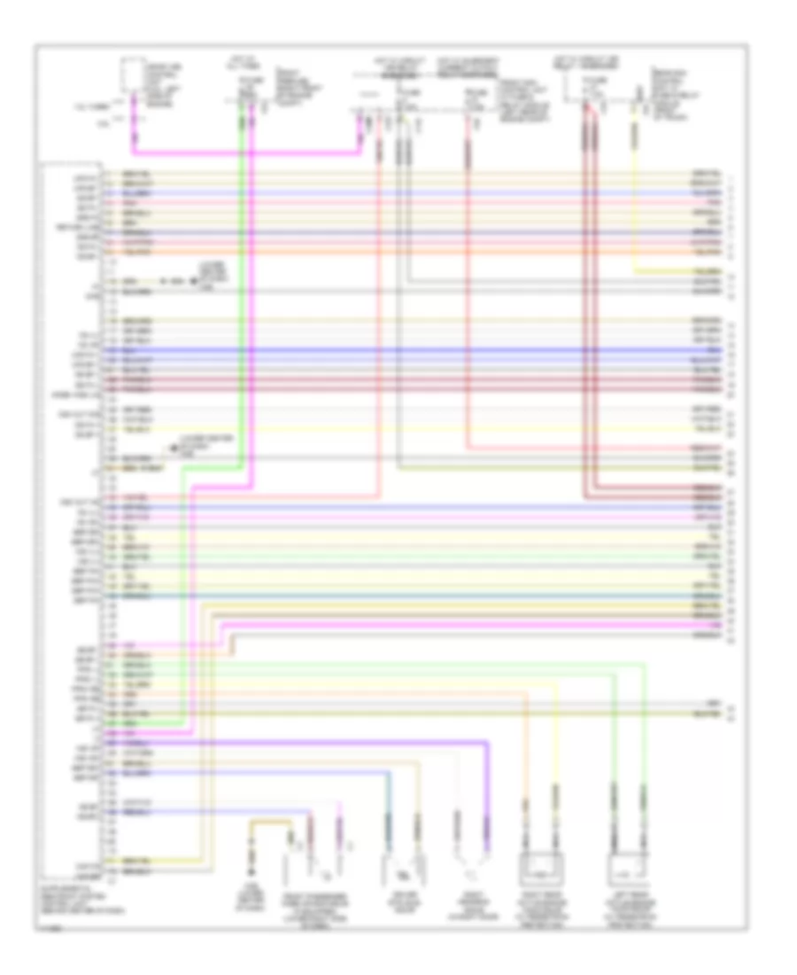 Supplemental Restraint Wiring Diagram (1 of 4) for Mercedes-Benz SLK250 2014