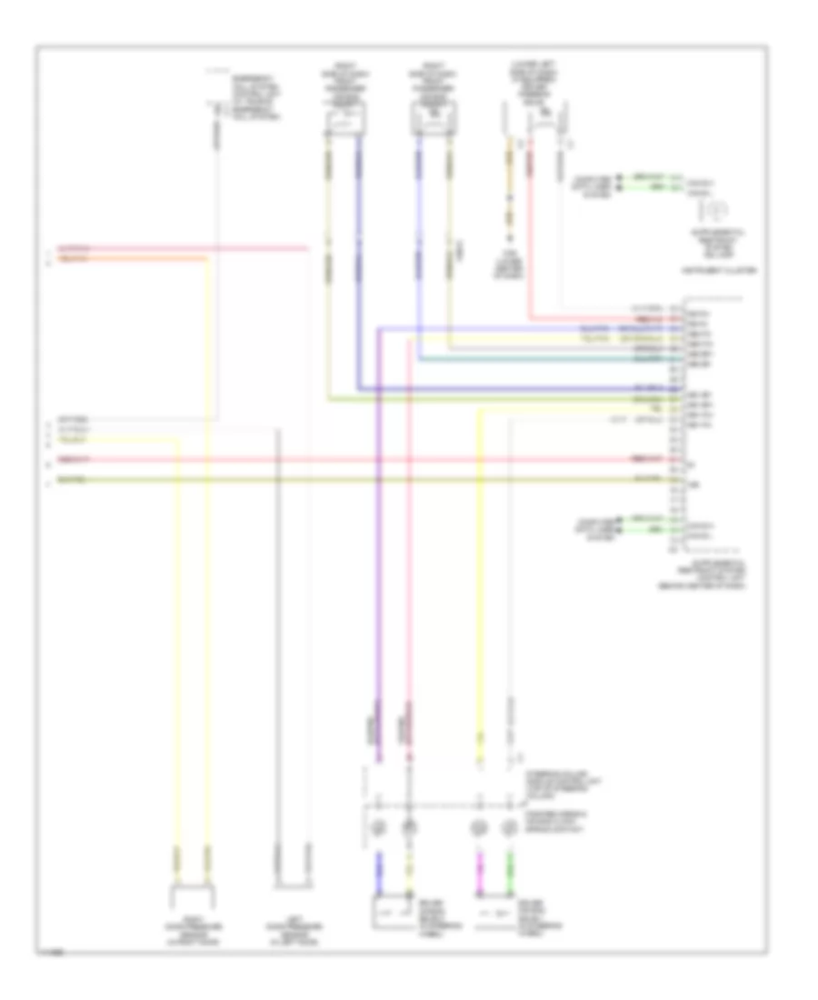 Supplemental Restraint Wiring Diagram 4 of 4 for Mercedes Benz SLK250 2014