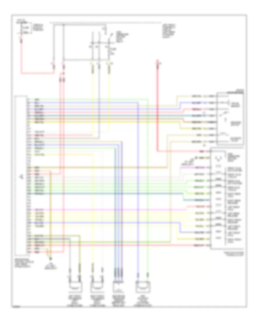 Anti lock Brakes Wiring Diagram 1 of 2 for Mercedes Benz S500 4Matic 2004