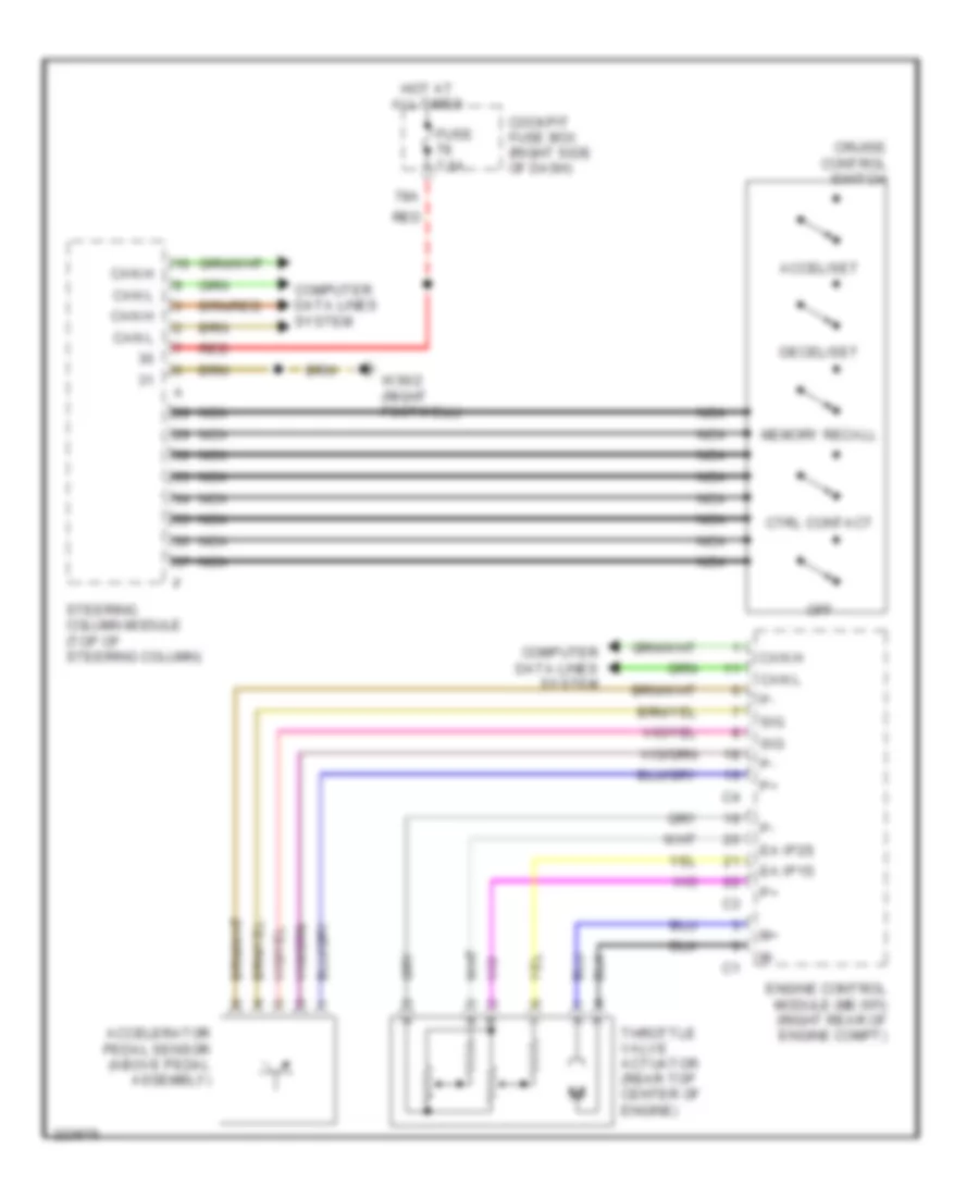 Cruise Control Wiring Diagram for Mercedes Benz S500 4Matic 2004