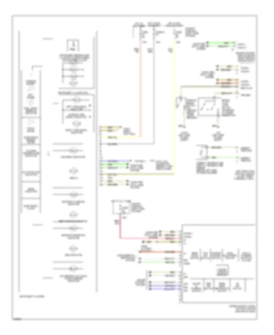 Instrument Cluster Wiring Diagram for Mercedes-Benz S500 4Matic 2004