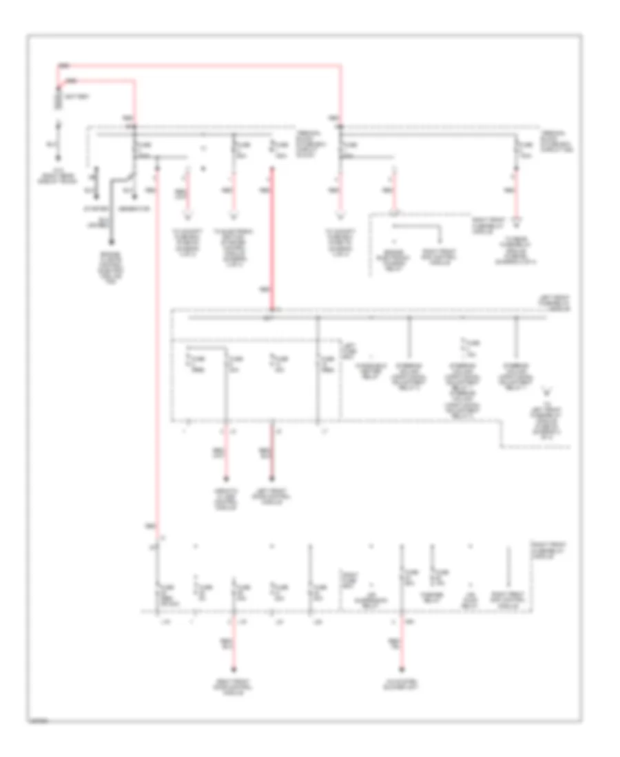 Power Distribution Wiring Diagram 1 of 4 for Mercedes Benz S500 4Matic 2004