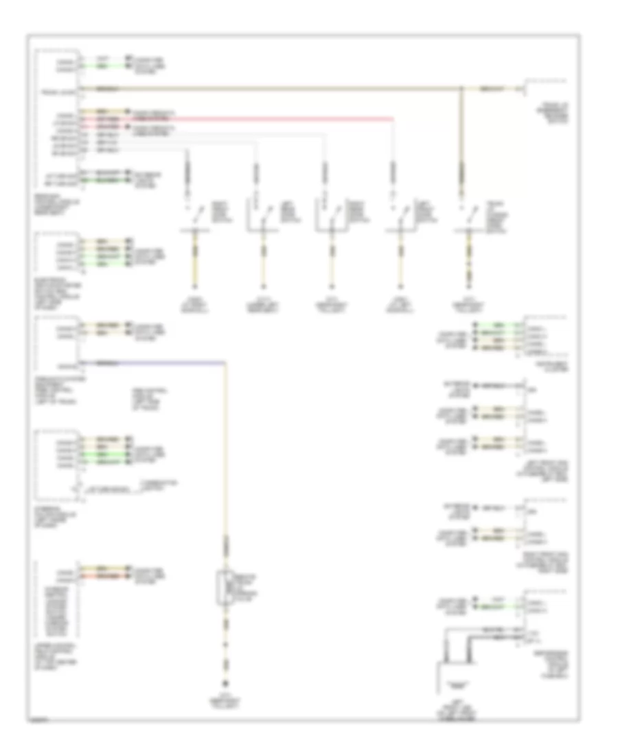 Power Door Locks Wiring Diagram 1 of 2 for Mercedes Benz S500 4Matic 2004