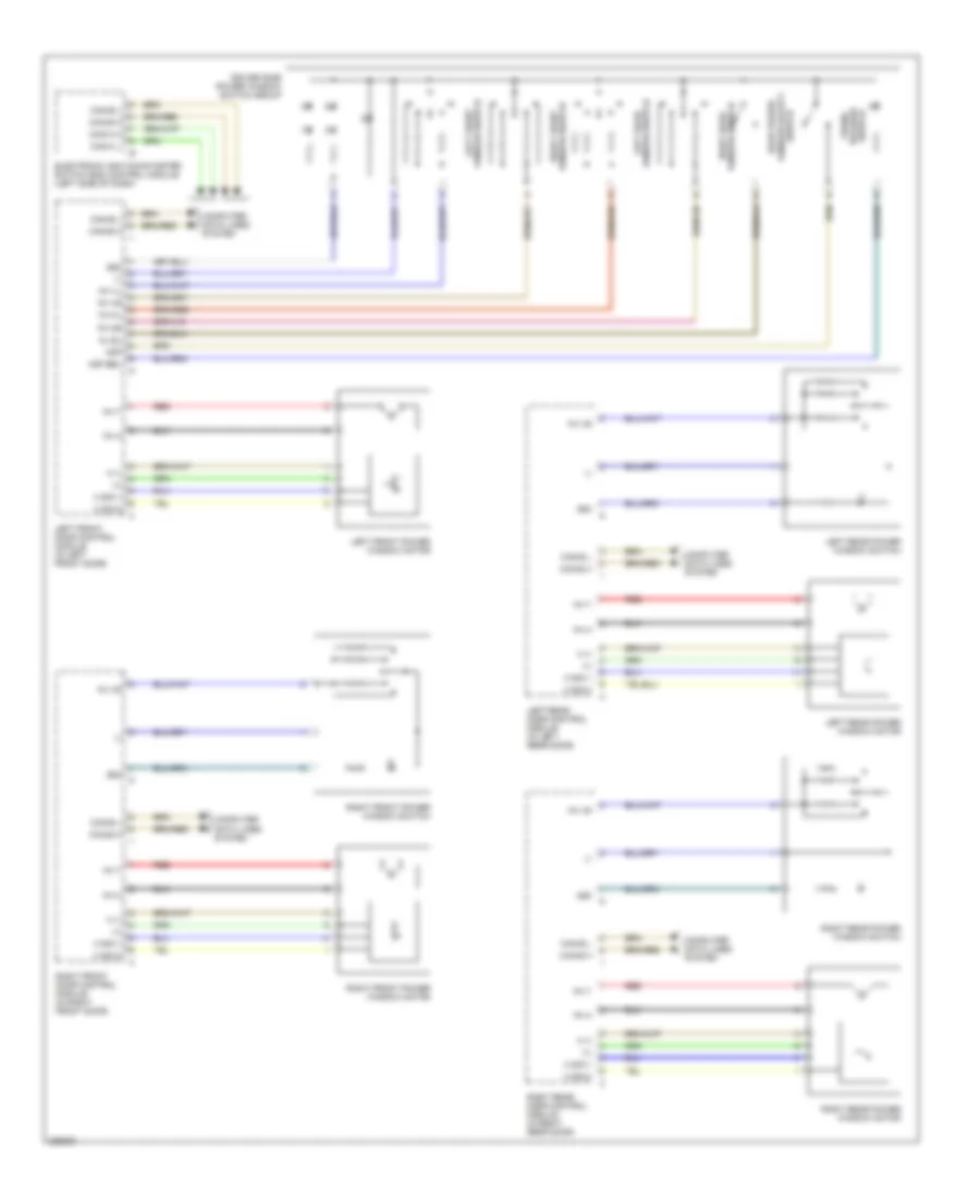 Power Windows Wiring Diagram for Mercedes Benz S500 4Matic 2004