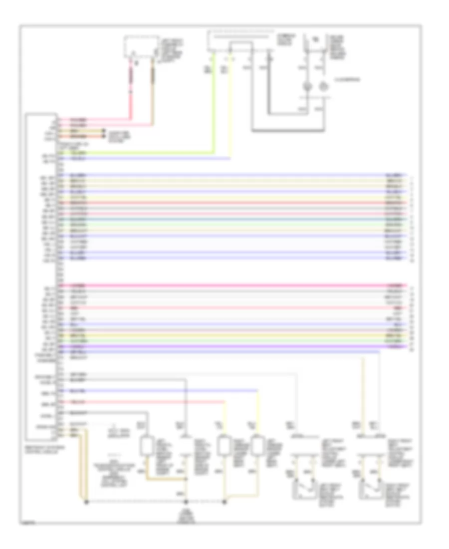 Supplemental Restraints Wiring Diagram 1 of 2 for Mercedes Benz S500 4Matic 2004