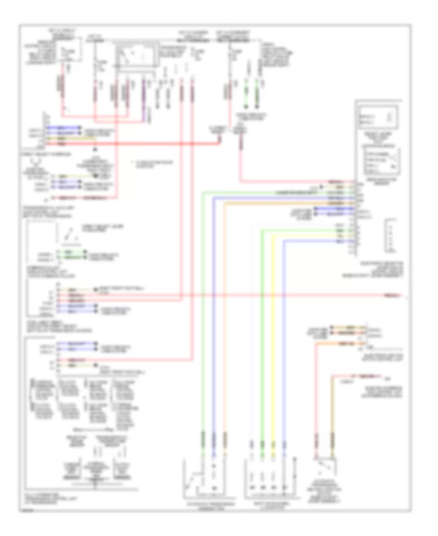 Transmission Wiring Diagram 1 of 2 for Mercedes Benz E250 Bluetec 2014