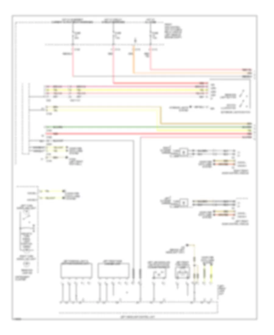 Exterior Lamps Wiring Diagram without Dynamic LED Headlamps 1 of 3 for Mercedes Benz E250 Bluetec 2014