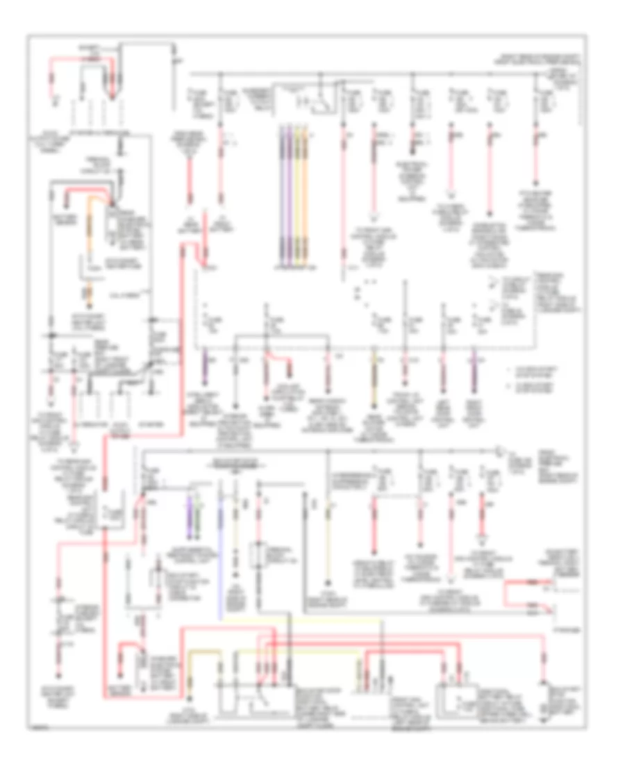Power Distribution Wiring Diagram 1 of 5 for Mercedes Benz E250 Bluetec 2014