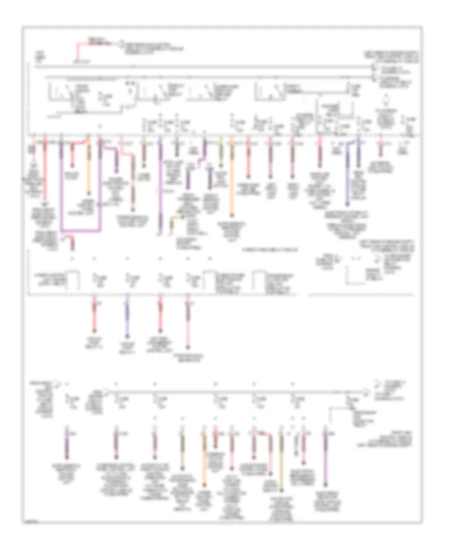 Power Distribution Wiring Diagram 4 of 5 for Mercedes Benz E250 Bluetec 2014