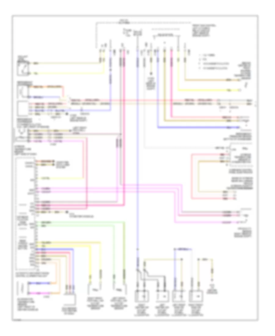 Automatic A C Wiring Diagram 1 of 2 for Mercedes Benz SLK350 2014