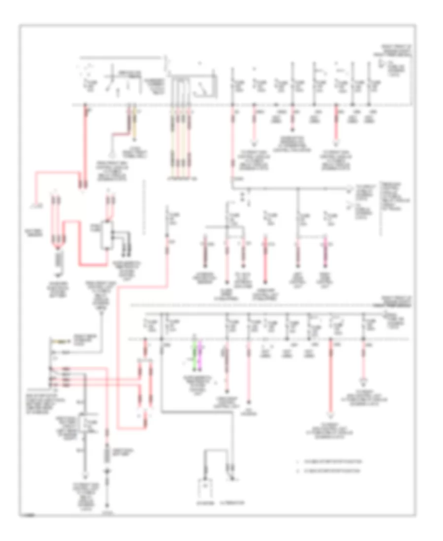 Power Distribution Wiring Diagram 1 of 5 for Mercedes Benz SLK350 2014