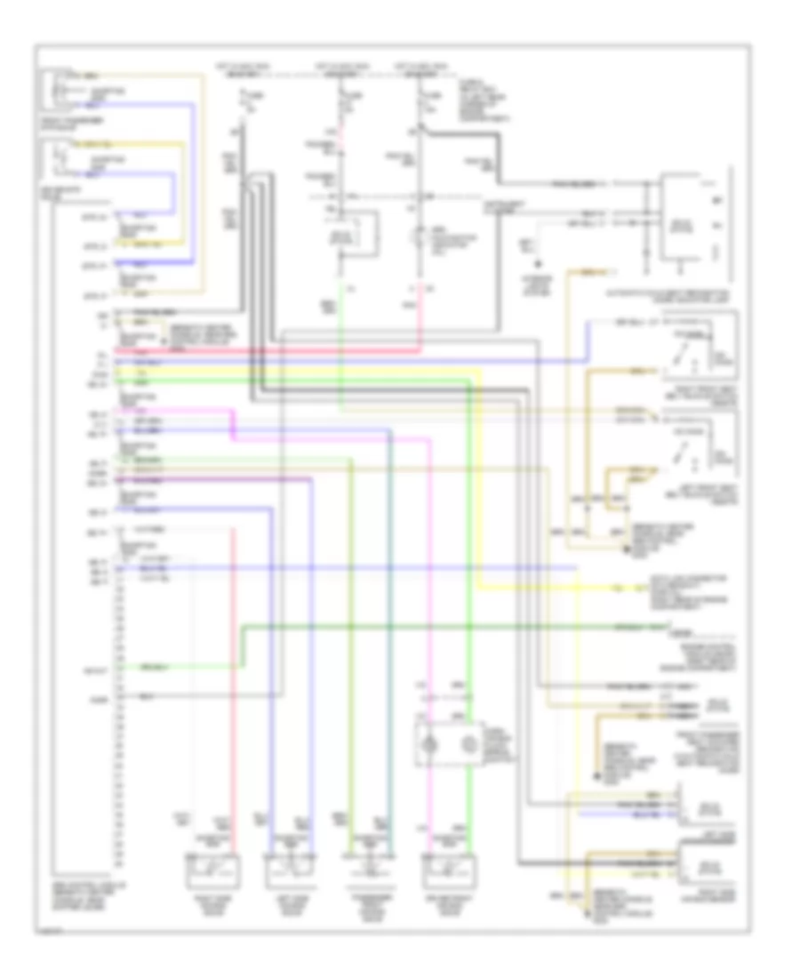 Supplemental Restraint Wiring Diagram for Mercedes Benz SLK230 2000