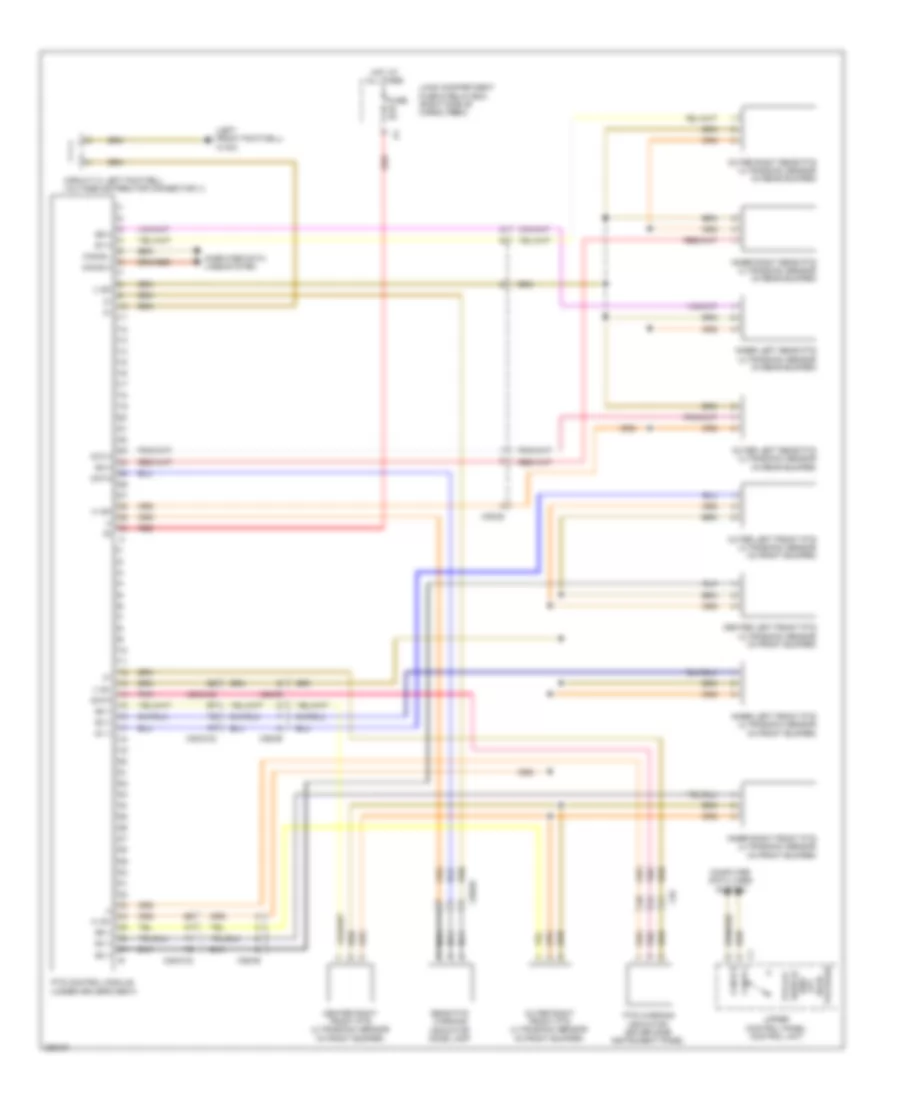 Parktronic Wiring Diagram for Mercedes Benz GL550 2012