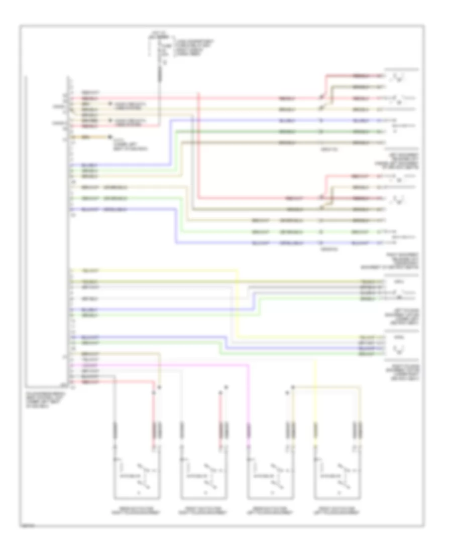 Rear Folding Seat Wiring Diagram for Mercedes Benz GL550 2012