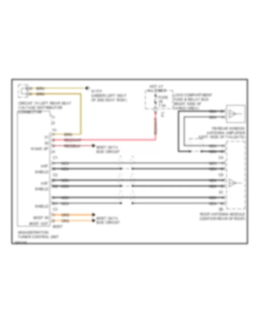 High Definition Tuner Wiring Diagram for Mercedes Benz GL550 2012